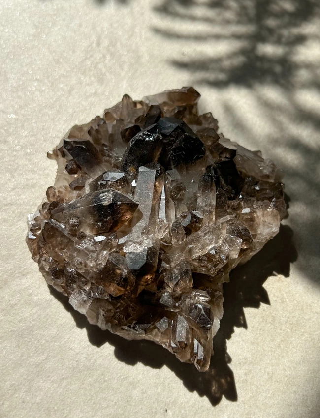 drusa di Quarzo Fumè